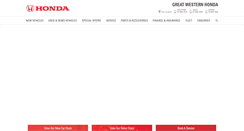 Desktop Screenshot of greatwesternhonda.com.au