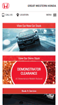 Mobile Screenshot of greatwesternhonda.com.au