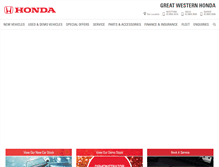 Tablet Screenshot of greatwesternhonda.com.au